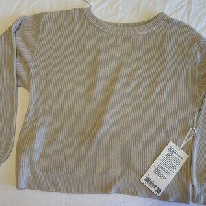 NWT -- Lululemon Reversible Crossover Sweater -- size 6 -- White Opal
